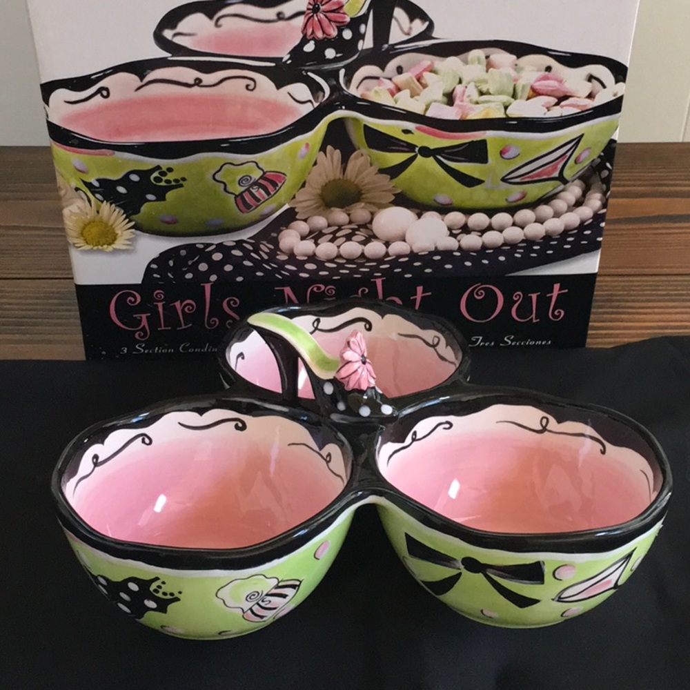3 section condiment server